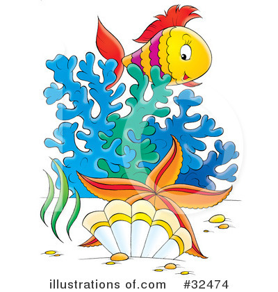 Royalty-Free (RF) Fish Clipart Illustration by Alex Bannykh - Stock Sample #32474