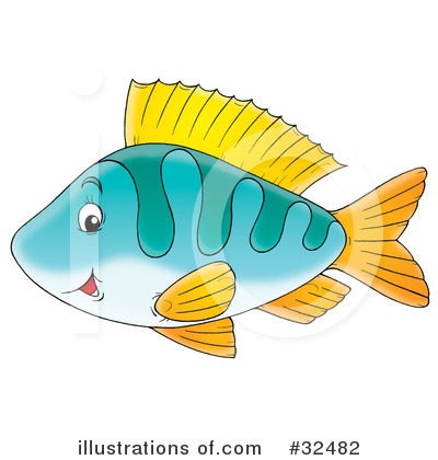 Royalty-Free (RF) Fish Clipart Illustration by Alex Bannykh - Stock Sample #32482