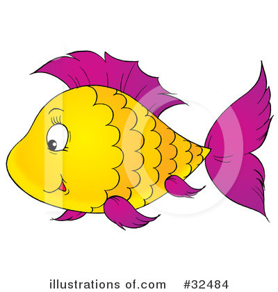 Royalty-Free (RF) Fish Clipart Illustration by Alex Bannykh - Stock Sample #32484