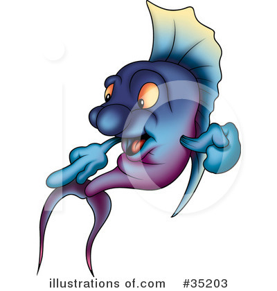 Royalty-Free (RF) Fish Clipart Illustration by dero - Stock Sample #35203