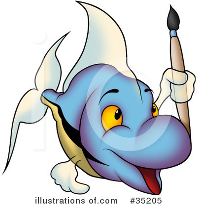 Royalty-Free (RF) Fish Clipart Illustration by dero - Stock Sample #35205