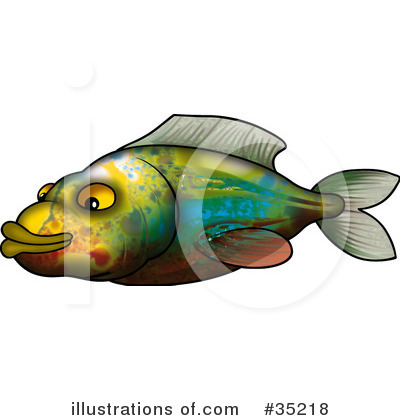 Royalty-Free (RF) Fish Clipart Illustration by dero - Stock Sample #35218