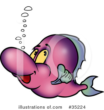 Royalty-Free (RF) Fish Clipart Illustration by dero - Stock Sample #35224