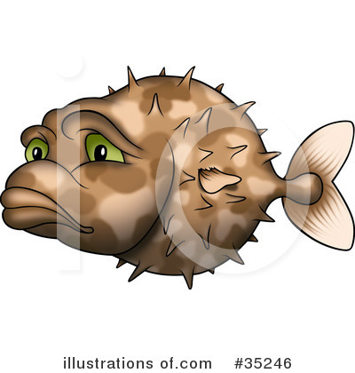 Puffer Fish Clipart #35246 by dero