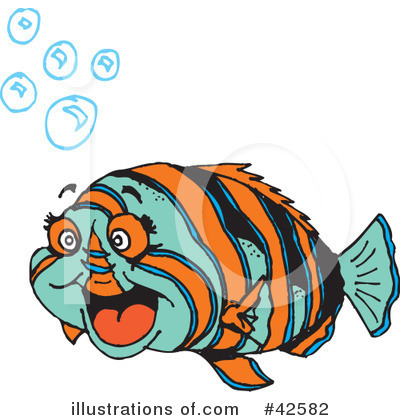 Royalty-Free (RF) Fish Clipart Illustration by Dennis Holmes Designs - Stock Sample #42582