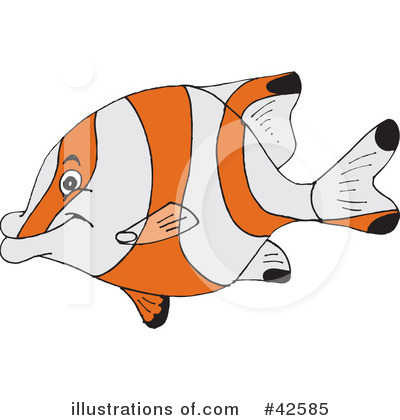 Royalty-Free (RF) Fish Clipart Illustration by Dennis Holmes Designs - Stock Sample #42585