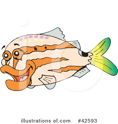 Royalty-Free (RF) Fish Clipart Illustration by Dennis Holmes Designs - Stock Sample #42593