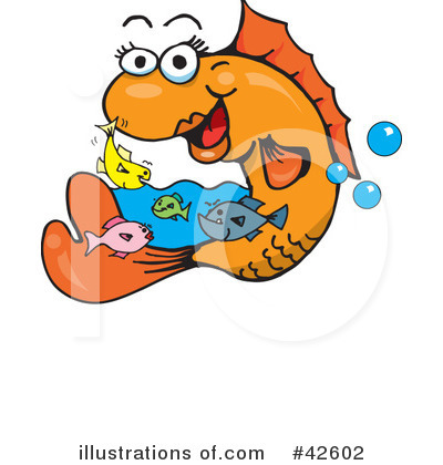 Royalty-Free (RF) Fish Clipart Illustration by Dennis Holmes Designs - Stock Sample #42602