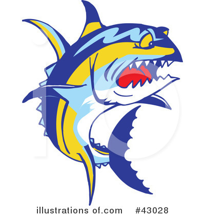 Tuna Clipart #43028 by Dennis Holmes Designs