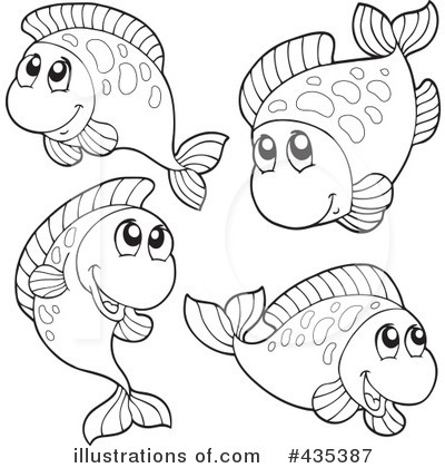 Royalty-Free (RF) Fish Clipart Illustration by visekart - Stock Sample #435387