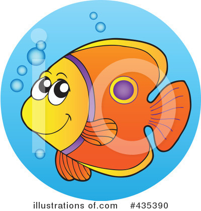 Royalty-Free (RF) Fish Clipart Illustration by visekart - Stock Sample #435390