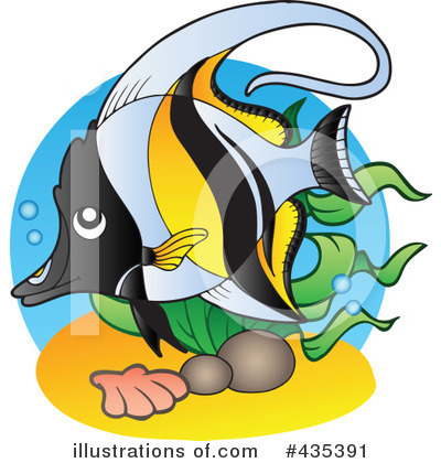 Royalty-Free (RF) Fish Clipart Illustration by visekart - Stock Sample #435391