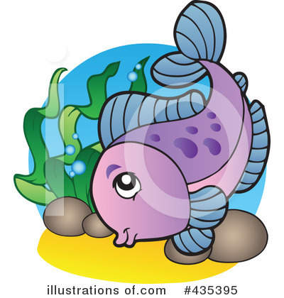 Royalty-Free (RF) Fish Clipart Illustration by visekart - Stock Sample #435395