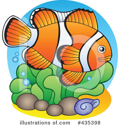 Royalty-Free (RF) Fish Clipart Illustration by visekart - Stock Sample #435398