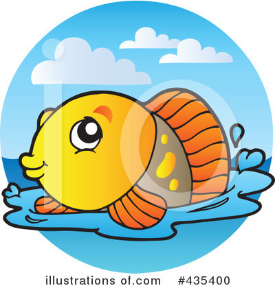 Royalty-Free (RF) Fish Clipart Illustration by visekart - Stock Sample #435400