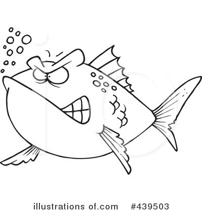 Royalty-Free (RF) Fish Clipart Illustration by toonaday - Stock Sample #439503