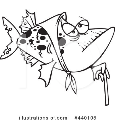 Royalty-Free (RF) Fish Clipart Illustration by toonaday - Stock Sample #440105