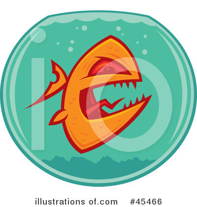 Royalty-Free (RF) Fish Clipart Illustration by John Schwegel - Stock Sample #45466