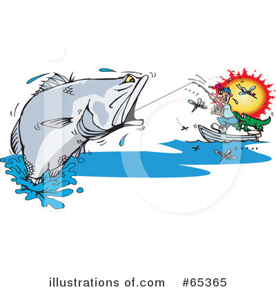 Royalty-Free (RF) Fish Clipart Illustration by Dennis Holmes Designs - Stock Sample #65365