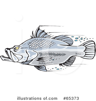 Royalty-Free (RF) Fish Clipart Illustration by Dennis Holmes Designs - Stock Sample #65373