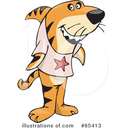 Tiger Clipart #65413 by Dennis Holmes Designs