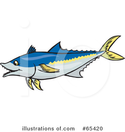 Tuna Clipart #65420 by Dennis Holmes Designs