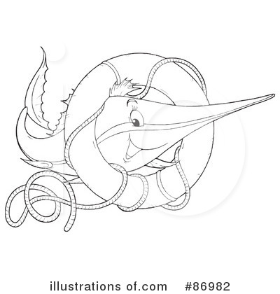 Royalty-Free (RF) Fish Clipart Illustration by Alex Bannykh - Stock Sample #86982