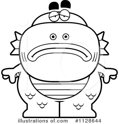 Royalty-Free (RF) Fish Man Clipart Illustration by Cory Thoman - Stock Sample #1128644