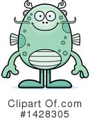 Fish Monster Clipart #1428305 by Cory Thoman