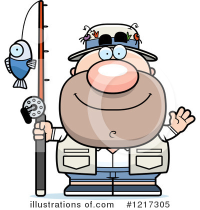 Royalty-Free (RF) Fisherman Clipart Illustration by Cory Thoman - Stock Sample #1217305