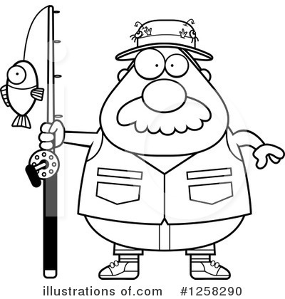Royalty-Free (RF) Fisherman Clipart Illustration by Cory Thoman - Stock Sample #1258290
