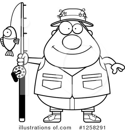 Royalty-Free (RF) Fisherman Clipart Illustration by Cory Thoman - Stock Sample #1258291