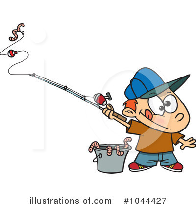 Royalty-Free (RF) Fishing Clipart Illustration by toonaday - Stock Sample #1044427