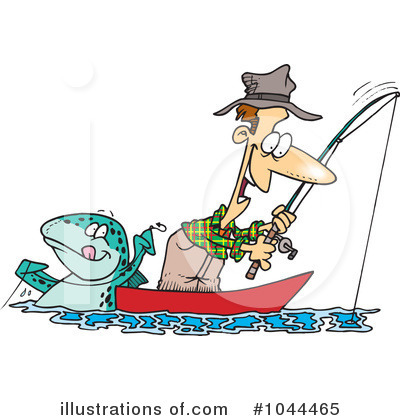 Royalty-Free (RF) Fishing Clipart Illustration by toonaday - Stock Sample #1044465