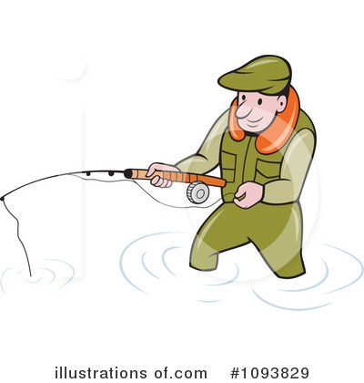 Royalty-Free (RF) Fishing Clipart Illustration by patrimonio - Stock Sample #1093829