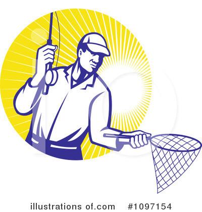 Royalty-Free (RF) Fishing Clipart Illustration by patrimonio - Stock Sample #1097154