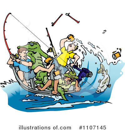 Royalty-Free (RF) Fishing Clipart Illustration by Dennis Holmes Designs - Stock Sample #1107145