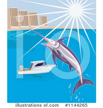 Royalty-Free (RF) Fishing Clipart Illustration by patrimonio - Stock Sample #1144265