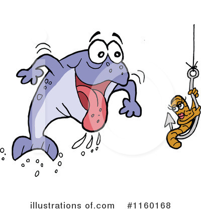 Royalty-Free (RF) Fishing Clipart Illustration by LaffToon - Stock Sample #1160168