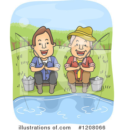 Royalty-Free (RF) Fishing Clipart Illustration by BNP Design Studio - Stock Sample #1208066