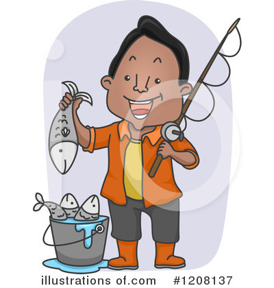 Royalty-Free (RF) Fishing Clipart Illustration by BNP Design Studio - Stock Sample #1208137