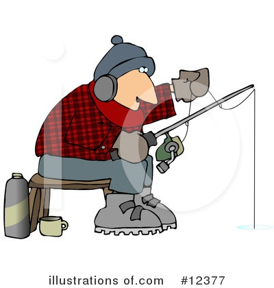 Ice Fishing Clipart #12377 by djart
