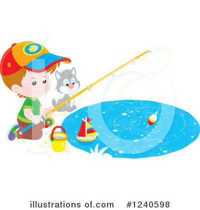 Royalty-Free (RF) Fishing Clipart Illustration by Alex Bannykh - Stock Sample #1240598