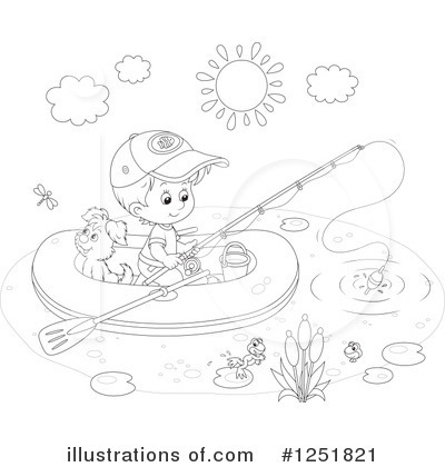 Royalty-Free (RF) Fishing Clipart Illustration by Alex Bannykh - Stock Sample #1251821