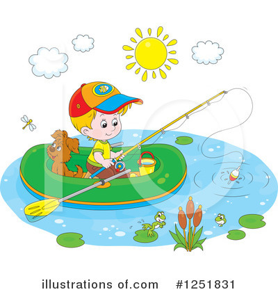 Royalty-Free (RF) Fishing Clipart Illustration by Alex Bannykh - Stock Sample #1251831