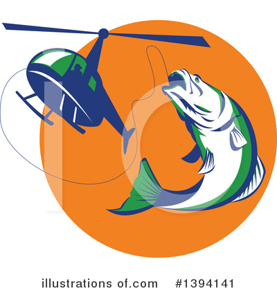 Royalty-Free (RF) Fishing Clipart Illustration by patrimonio - Stock Sample #1394141