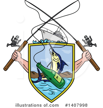 Royalty-Free (RF) Fishing Clipart Illustration by patrimonio - Stock Sample #1407998