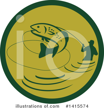 Royalty-Free (RF) Fishing Clipart Illustration by patrimonio - Stock Sample #1415574