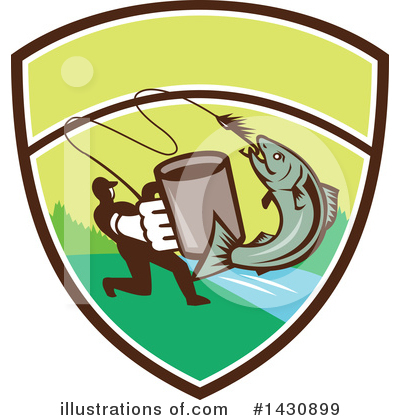 Royalty-Free (RF) Fishing Clipart Illustration by patrimonio - Stock Sample #1430899
