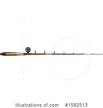 Fishing Pole Clipart #1582513 by Vector Tradition SM